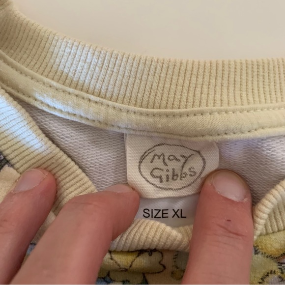 May Gibbs size XL pastel Yellow print - Picture 2 of 3